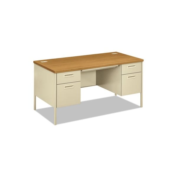 Hon DESK, DBLPED, 60in, HARVEST P3262CL - main